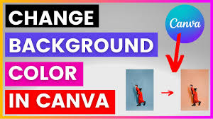 how to change background color in canva