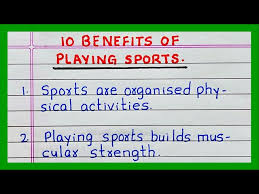 benefits of playing sports games 5
