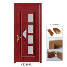 mdf interior wood doors with glass