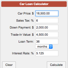 Use our car finance calculator to calculate your payments and apply online *the rate is subject to change and the representative apr may not be the rate you'll receive. Car Loan Payment Calculator