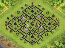 New best top 10 th9 war base link in description | anti 3 star clash of clan hello my name is stanlee. Anti 3 Stars Th9 Trophies Base By Miguel Morron Clash Of Clans