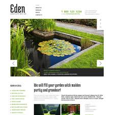 Clean Style Website Template For Landscape Design Studio