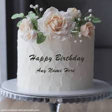 happy birthday cake with name image