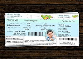 Template Printable Airline Ticket Template Blank Airplane Boarding