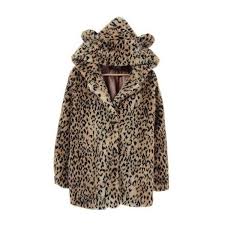 Leopard Print Fur Coat Leopard Print