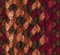 decor braided area rug cinnamon