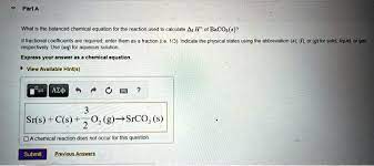 What Is The Balanced Chemical Equation