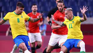 Brasil y egipto se enfrentan en vivo y en directo a través de claro sports por los cuartos de final del fútbol masculino de tokio 2020 en el estadio saitama 2002. Mv0z2vvsvusomm