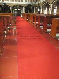 red broadloom carpet for the church