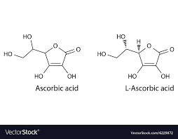 ascorbic acid vector image