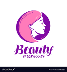 salon logo makeup cosmetic spa vector image