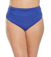 Ralph Lauren Chaps Plus Size Solid High Waisted Bikini Bottom