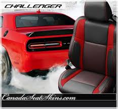 Dodge Challenger Barracuda Black With Red Stripe Leather