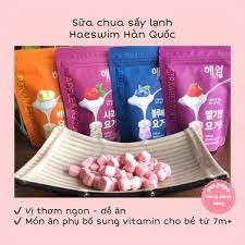 Sữa chua khô sấy lạnh Hàn Quốc Haeswim gói 16g cho Bé từ 6 tháng - Bánh