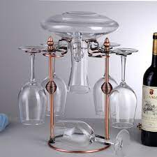 Wrought Iron Wine Glass Holder Upside