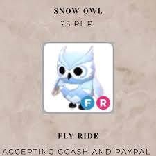 adopt me pets snow owl video gaming