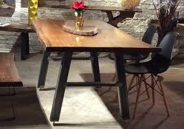 Andrea's live edge dining set bow river dining room set jamin's choice live edge rectangular table polly panel live edge collection yosemite live edge dining set with metal base clear creek amish furniture. How To Match Your Dining Room Decor To A Live Edge Table
