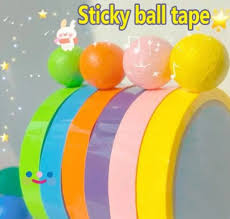sticky tape ball stress relief fidget