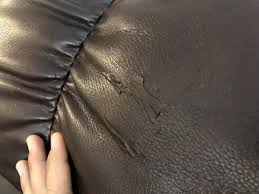 bonded leather couch repair