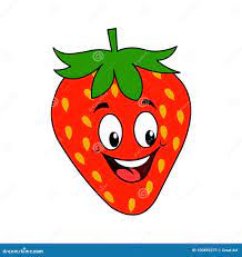 Strawberry Cartoon stock vector. Illustration of kids - 100892373