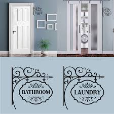 Pvc Wall Stickers Laundry And Bathroom