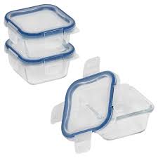 6 piece food storage container set made