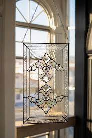 stained glass window panel rv clear