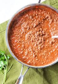 spaghetti sauce made using tomato sauce