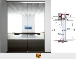 glass doors 1 or 2 ways with fixed panel
