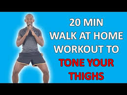 20 minute walking at home workout to