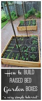 How To Build Raised Garden Boxes Diy