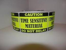 Details About Time Sensitive Material Do Not Delay Fluor Chart 2x3 Sticker Label 250 Rl
