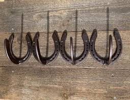 Four Horseshoe Coat Hook