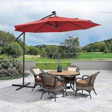 10 ft cantilever patio umbrella solar