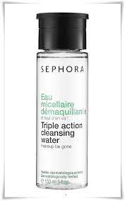 sephora triple action cleansing water