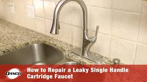 leaky single handle cartridge faucet