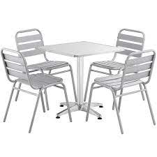 4 Aluminum Outdoor Side Chairs