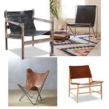 modern leather chairs with serious