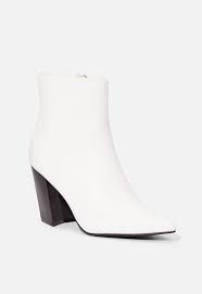 Yasi Ankle Boot In White Get Great Deals At Justfab