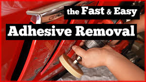 how to remove body molding adhesive