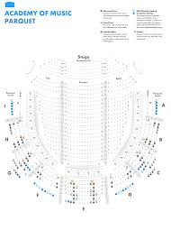 Academy Of Music Broadway Seating Charts Kimmel Center