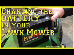 the battery in your riding lawn mower