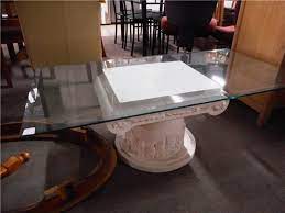 Coffee Table Bevilled Glass Top