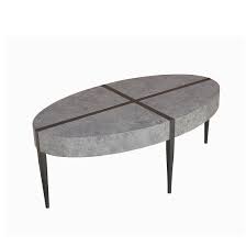 Renzo Oval Coffee Table In Dark