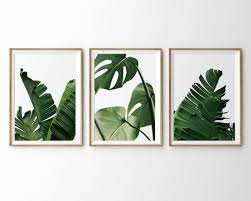 Wall Art Tropical Leaves Printable Art