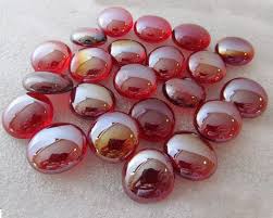 Red Glass Beads Midland Stone