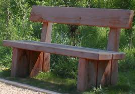Solid Wooden Timber Garden Seats And