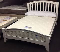 knightsbridge white wooden kingsize bed