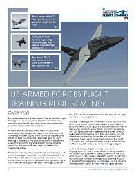 armed forces flight training requirements