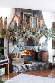Rustic Evergreen Branches With Windows